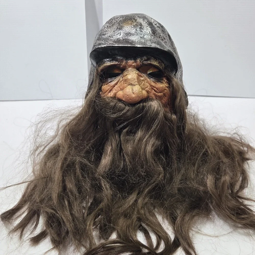 Vintage Don Post Studios Motor Head Latex Mask Biker Bearded Paper Magic 2005
